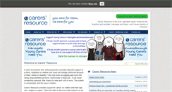 Desktop Screenshot of carersresource.org