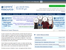 Tablet Screenshot of carersresource.org